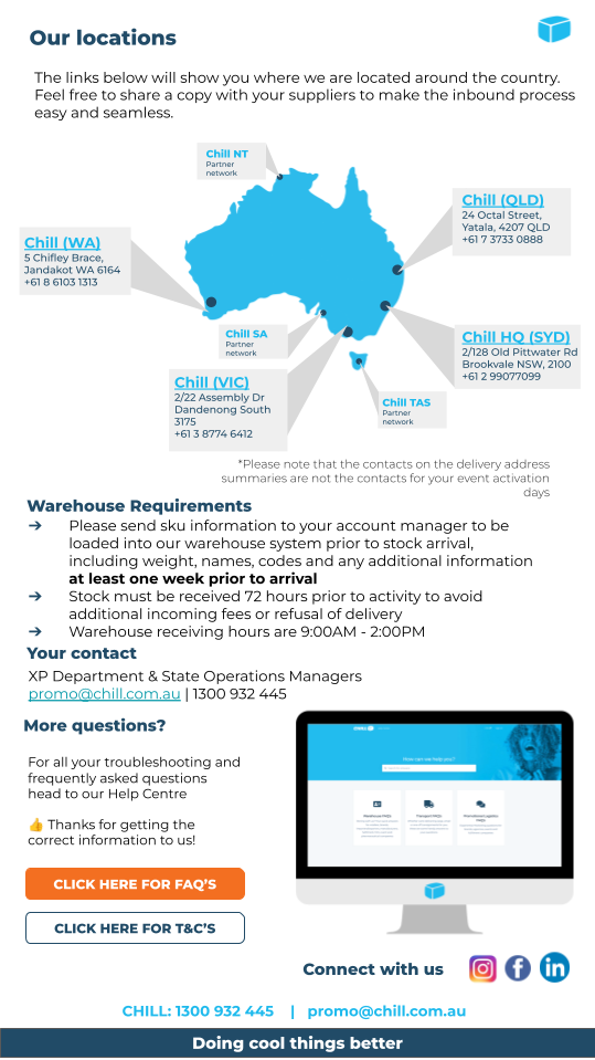 EDITABLE VERSION_ Chill Promotional Logistics Cheatsheet